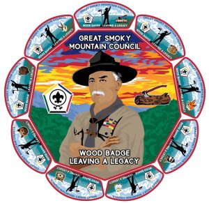 GSMC 23 Wood Badge full set of patches