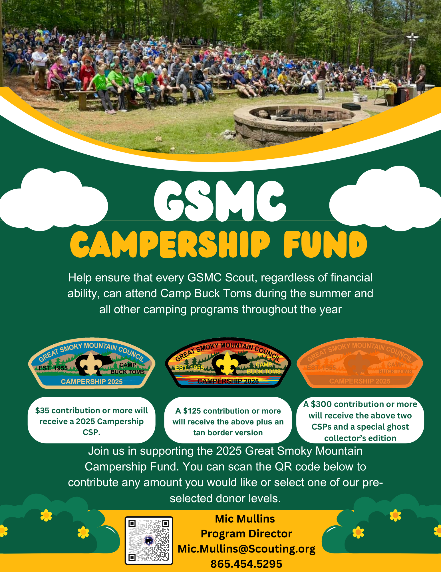 2025 Campership Flyer Great Smoky Mountain Council