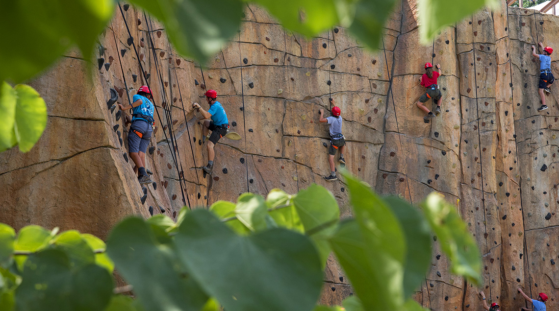 National Jamboree rock climbing