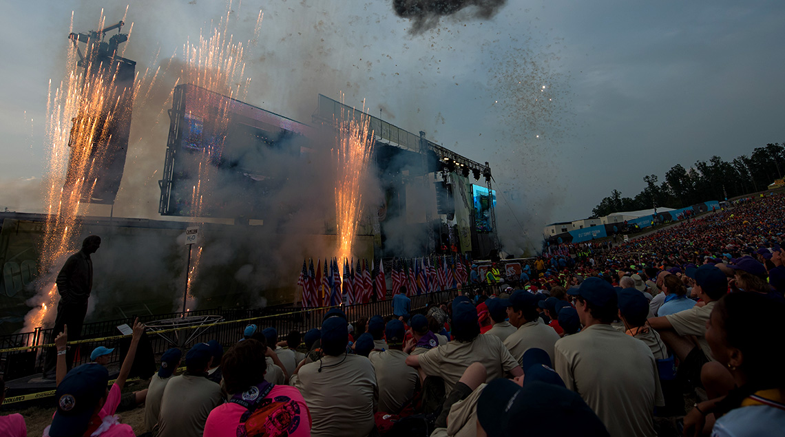 National Jamboree pyrotechnics