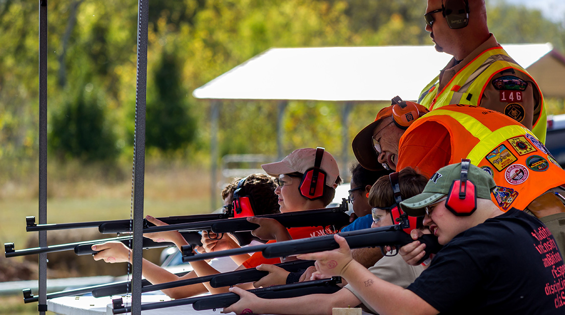 ScoutFest shooting rifles
