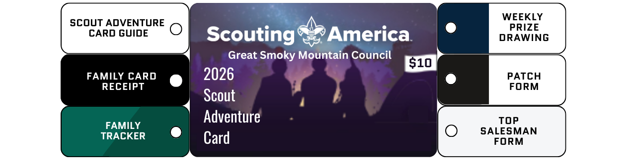 SCOUT ADVENTURE CARD SALE